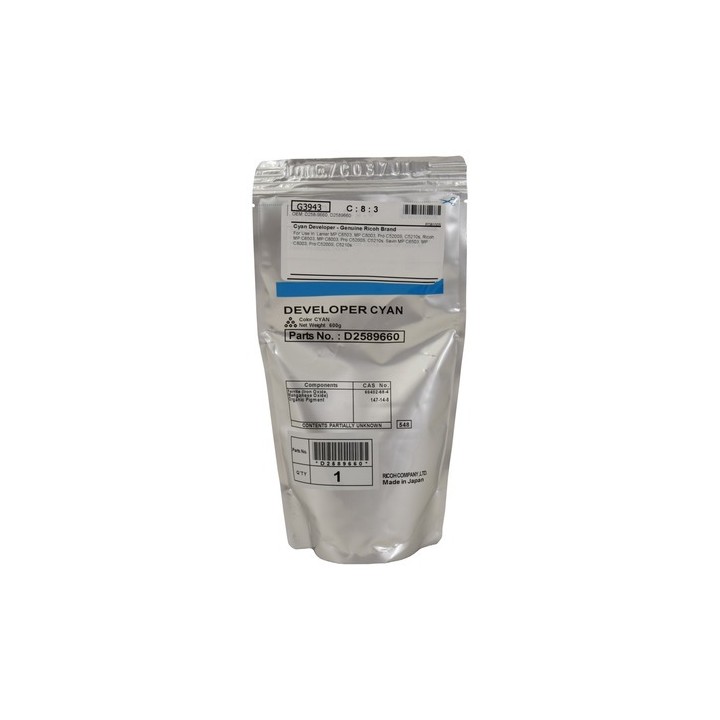 D2589660 Bolsa de Revelador Cyan Original RICOH MP C6503 C8003 (600k)