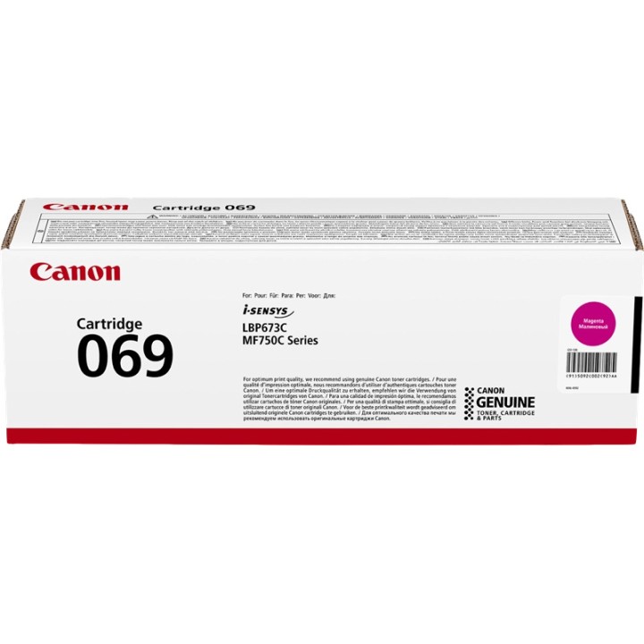 Toner Original CANON 069 5092C002 Magenta (1. 9k)