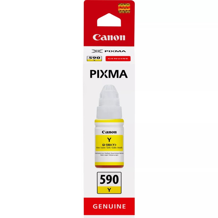 Botella de Tinta Original CANON GI590Y 1606C001 Amarillo (7k)