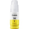 Botella de Tinta Original CANON GI50Y 3405C001 Amarillo (7. 7k)