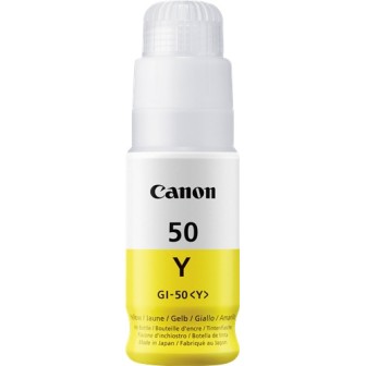 Botella de Tinta Original CANON GI50Y 3405C001 Amarillo (7. 7k)