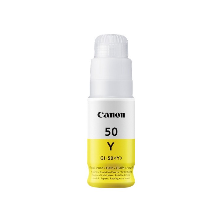 Botella de Tinta Original CANON GI50Y 3405C001 Amarillo (7. 7k)