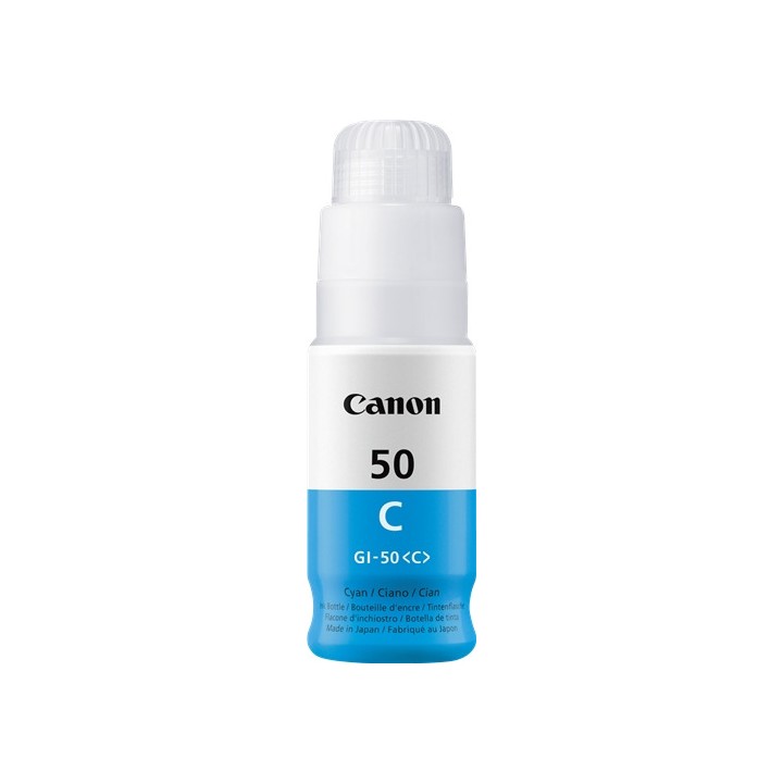 Botella de Tinta Original CANON GI50C 3403C001 Cyan (7. 7k)