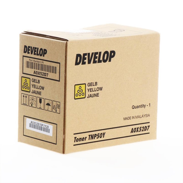 DESCATALOGADO - Toner Original DEVELOP TNP50Y A0X52D7 Amarillo para Ineo +3100 (5k)
