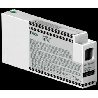 Tinta Original EPSON C13T636800 T6368 Negro Mate (700 ml)