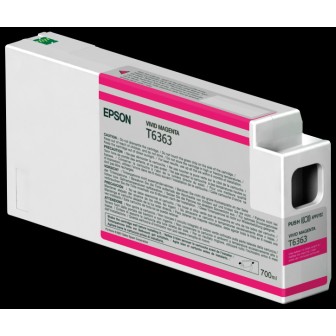 Tinta Original EPSON C13T636300 T6363 Magenta Vivo (700 ml)