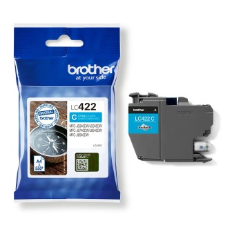 Tinta Original BROTHER LC422C Cyan (0. 55K)