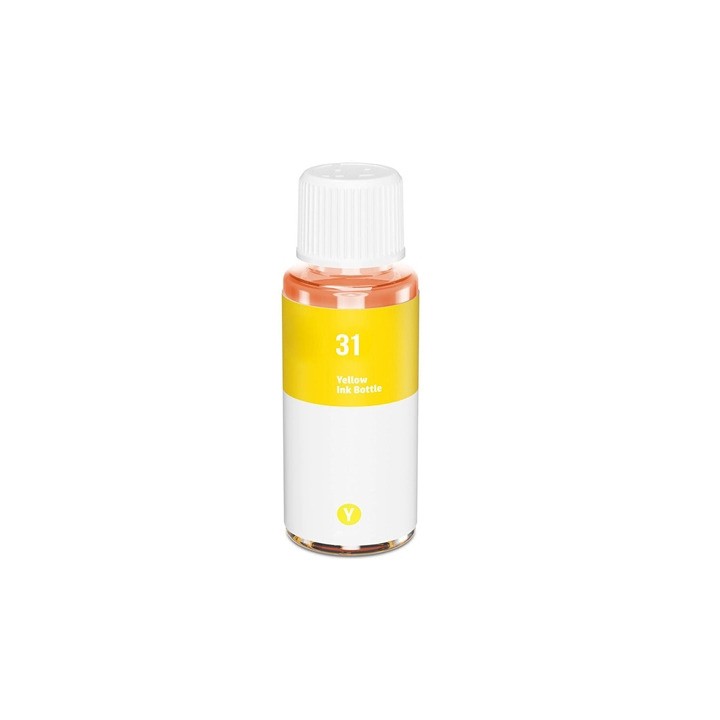 Botella de Tinta Compatible HP 31 1VU28AE Amarillo