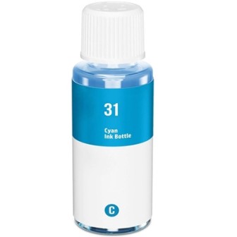 Botella de Tinta Compatible HP 31 1VU26AE Cyan