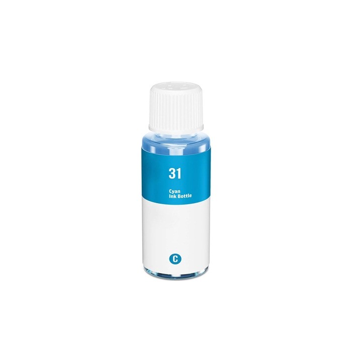 Botella de Tinta Compatible HP 31 1VU26AE Cyan