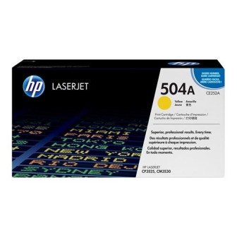 Toner Original HP CE252A (504A) Amarillo para Color Laserjet CP3525 (7k)