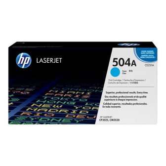 Toner Original HP CE251A (504A) Cyan para Color Laserjet CP3525 (7k)