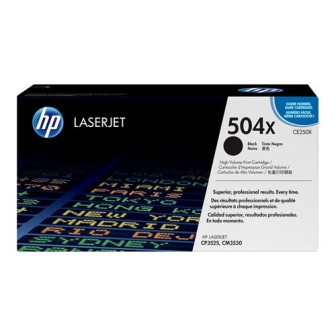 Toner Original HP CE250X (504X) Negro para Color Laserjet CP3525 (10. 5k)