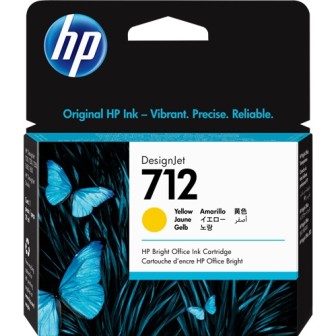Tinta Original HP 712 3ED69A Amarillo (29 ml)