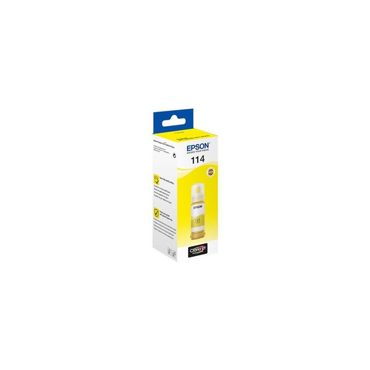 Botella de Tinta Pigmentada Original EPSON 114 T07B440 Amarillo