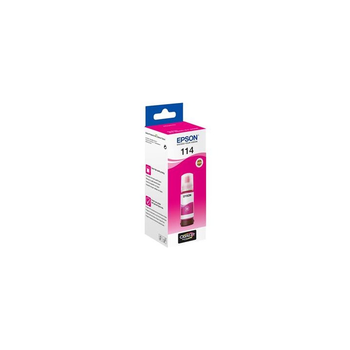 Botella de Tinta Pigmentada Original EPSON 114 T07B340 Magenta