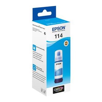 Botella de Tinta Pigmentada Original EPSON 114 T07B240 Cyan
