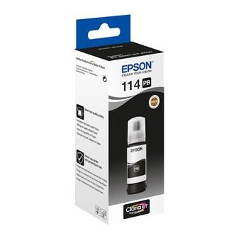 Botella de Tinta Pigmentada Original EPSON 114 T07B140 Negro Photo