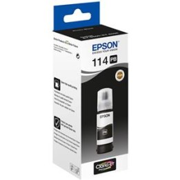 Botella de Tinta Pigmentada Original EPSON 114 T07B140 Negro Photo