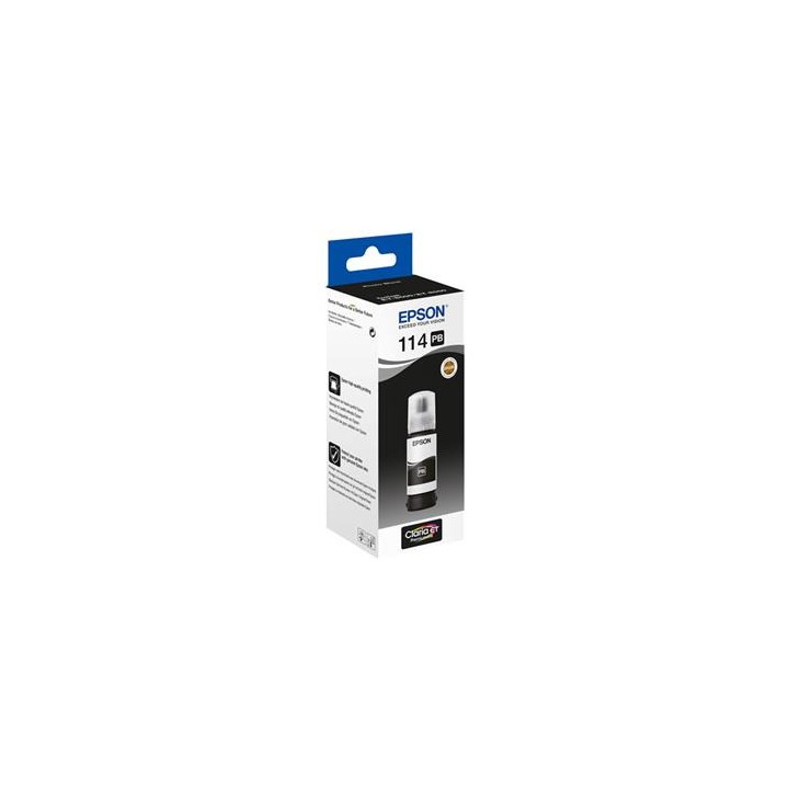Botella de Tinta Pigmentada Original EPSON 114 T07B140 Negro Photo