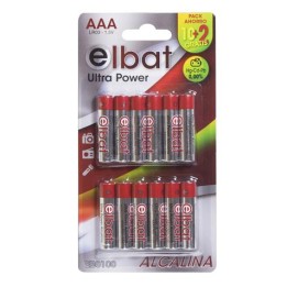 Pilas Alcalinas Elbat Lr03 AAA 12 Uds