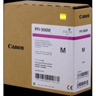 DESCATALOGADO - Tinta Original CANON PFI306 6659B001 Magenta (330 ml)