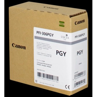 DESCATALOGADO - Tinta Original CANON PFI306 6667B001 Gris Foto (330 ml)