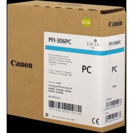 Tinta Original CANON PFI306 6661B001 Cyan Foto (330 ml)