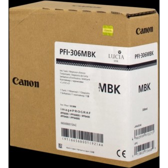 DESCATALOGADO - Tinta Original CANON PFI306 6656B001 Negro Mate (330 ml)