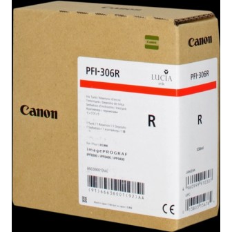 Tinta Original CANON PFI306 6663B001 Rojo (330 ml)