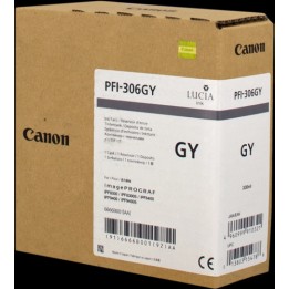 DESCATALOGADO - Tinta Original CANON PFI306 6666B001 Gris (330 ml)