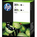 Tinta Original HP 301XL D8J45AE Negro Pack de 2 Uds.