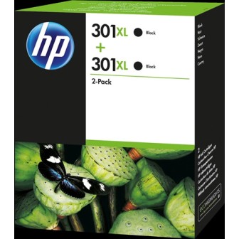 Tinta Original HP 301XL D8J45AE Negro Pack de 2 Uds.