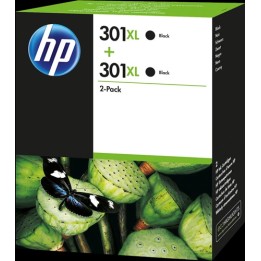 Tinta Original HP 301XL D8J45AE Negro Pack de 2 Uds.