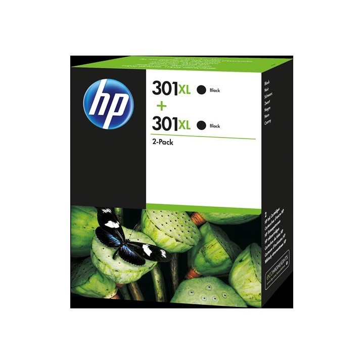 Tinta Original HP 301XL D8J45AE Negro Pack de 2 Uds.