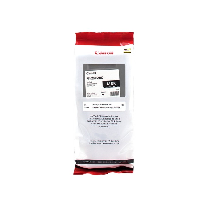 Tinta Original CANON PFI207MBK 8788B001 Negro Mate