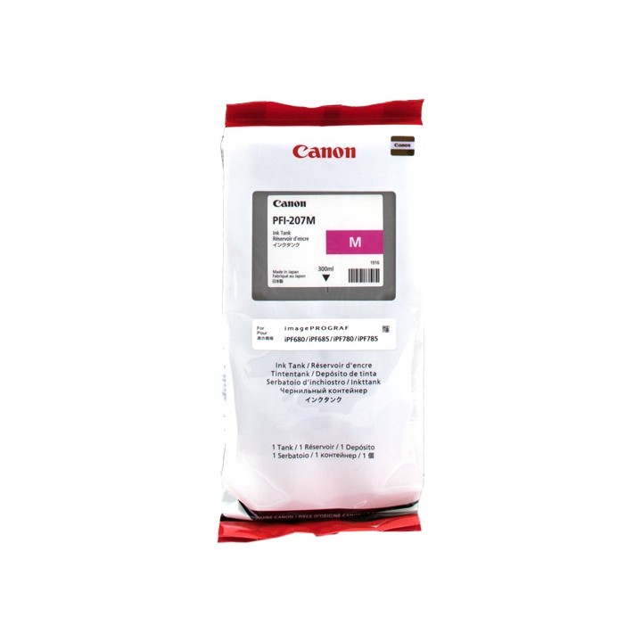 Tinta Original CANON PFI207M 8791B001 Magenta