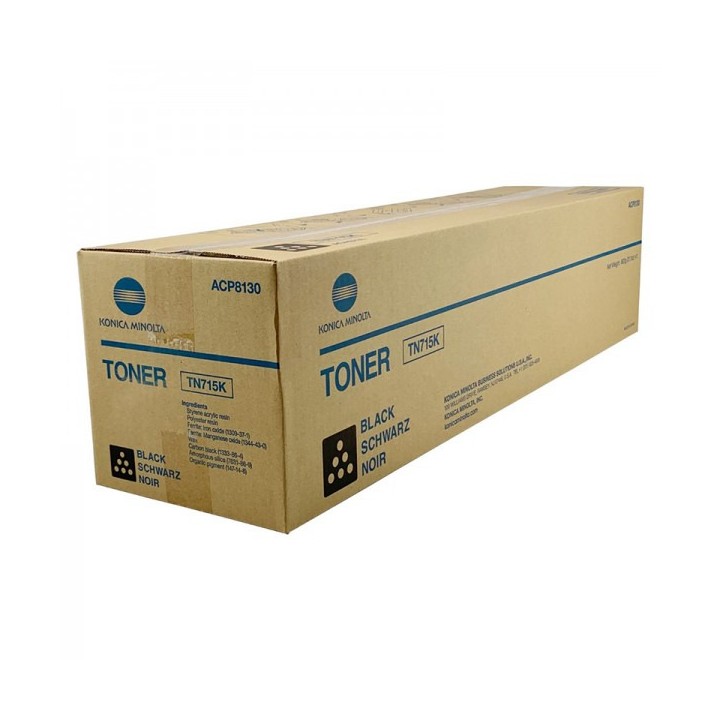 Toner Original KONICA MINOLTA TN715K ACP8150 Negro para Bizhub C750i (45k)