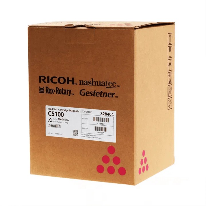 Toner Original RICOH 828404 Magenta para PRO C5100 C5110 (30k)