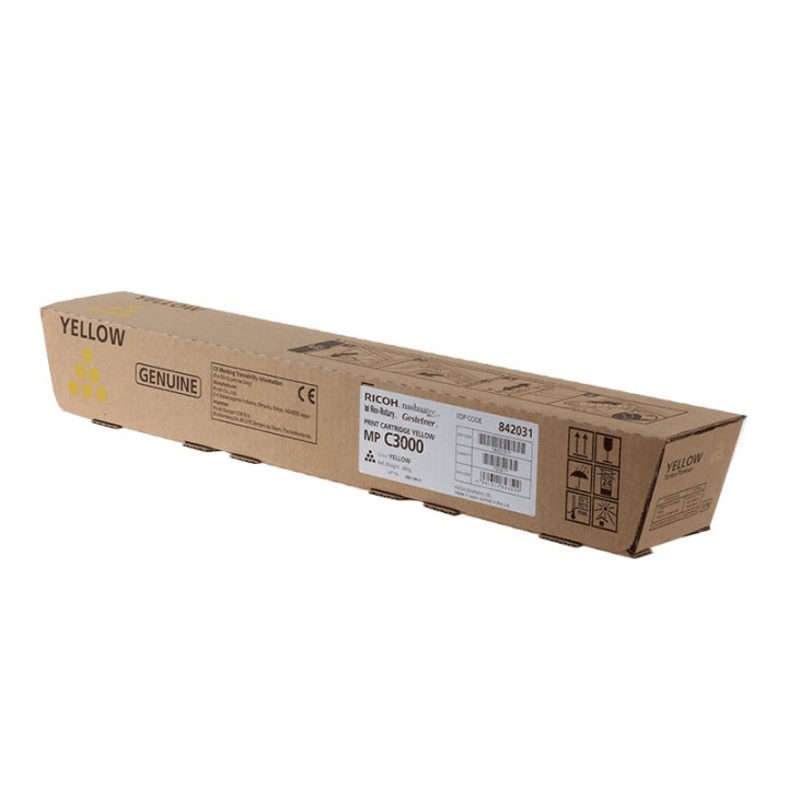 Toner Original RICOH 842031 884947 888641 Tipo MP C3000E Amarillo para MP C2000 C2500 C3000 (15k)