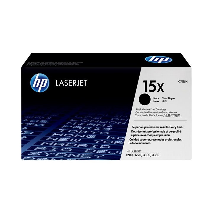 DESCATALOGADO - Toner Original HP C7115X Negro para Laserjet 1000 1200 1220