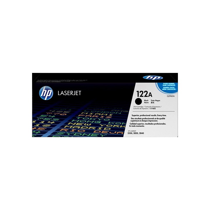 DESCATALOGADO - Toner Original HP Q3960A (122A) Negro para Laserjet 2550 2820 2840 (5k)