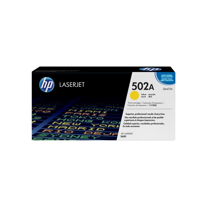 DESCATALOGADO - Toner Original HP Q6472A Amarillo para Laserjet 3600