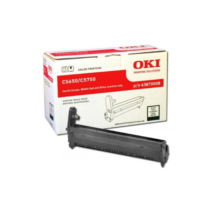 Unidad de Tambor Original Negro OKI 43870008 para C5650