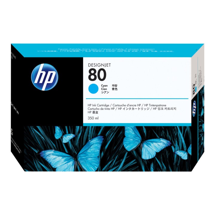 DESCATALOGADO - Tinta Original HP 80 C4846A Cyan para Designjet 1050C