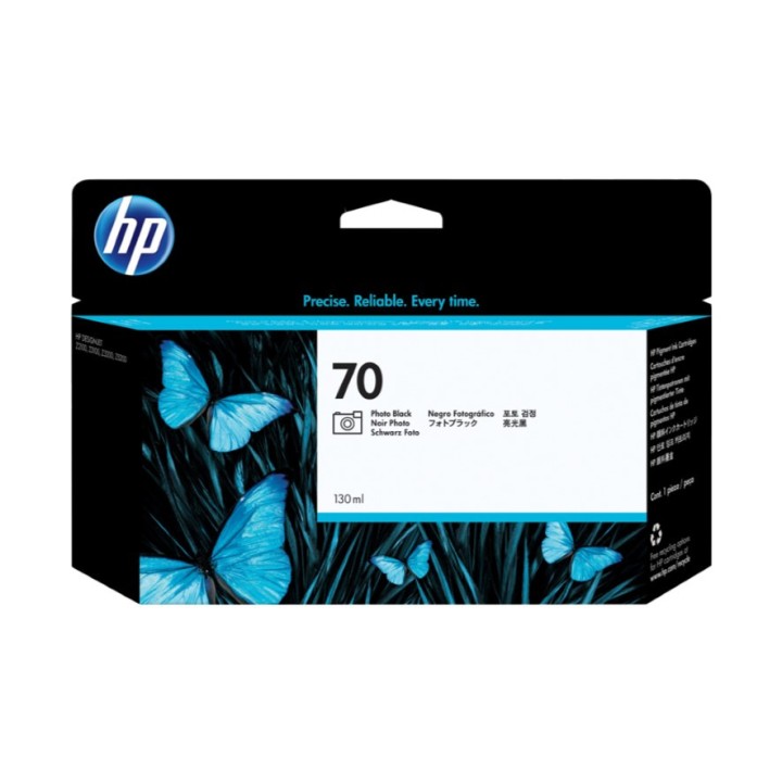 Tinta Original HP 70 C9449A Negro Foto para Designjet Z2100 Z3100 (130 ml)