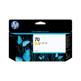 Tinta Original HP 70 C9454A Amarillo para Designjet Z2100 Z3100 (130 ml)