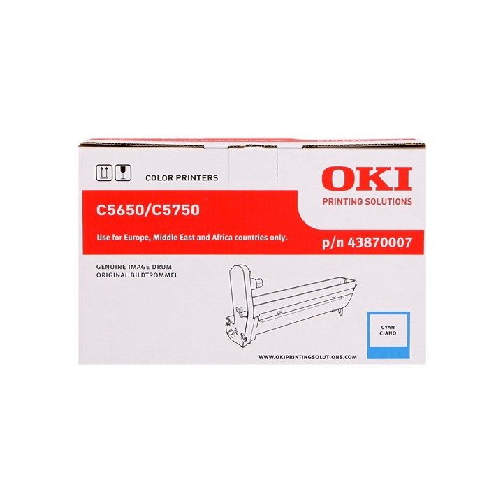 Unidad de Tambor Original Cyan OKI 43870007 para C5650