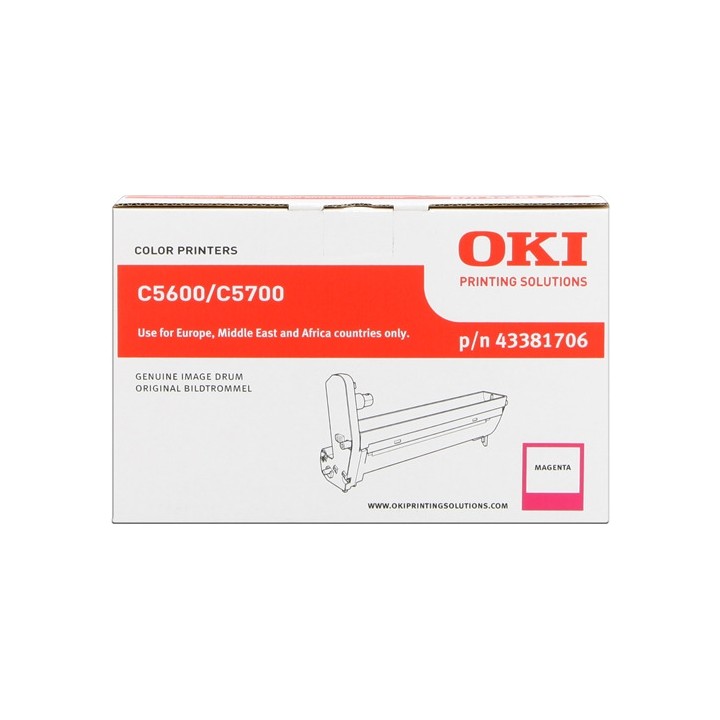 Unidad de Tambor Original Magenta OKI 43381706 para C5600 5700
