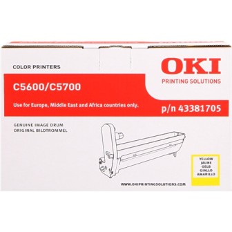 DESCATALOGADO - Unidad de Tambor Original Amarillo OKI 43381705 para C5600 5700